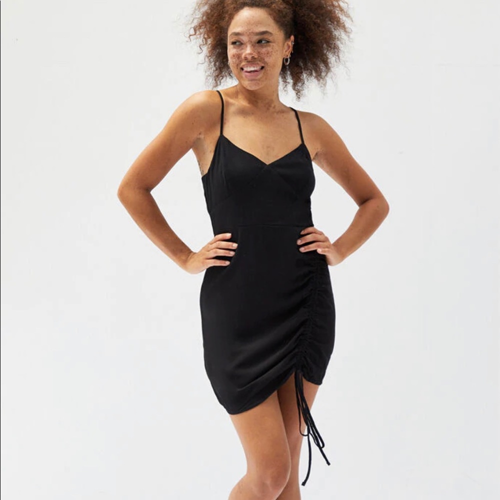 Pacsun LA hearts black side cinched dress